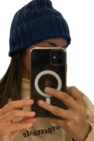 Gorro azul invierno