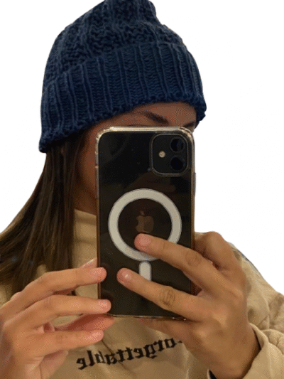Gorro azul invierno