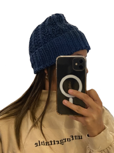 Gorro azul invierno - Image 3