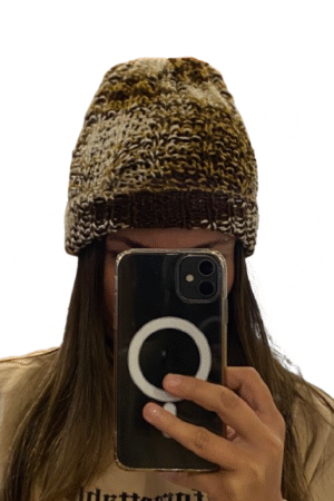Gorro marrón invierno